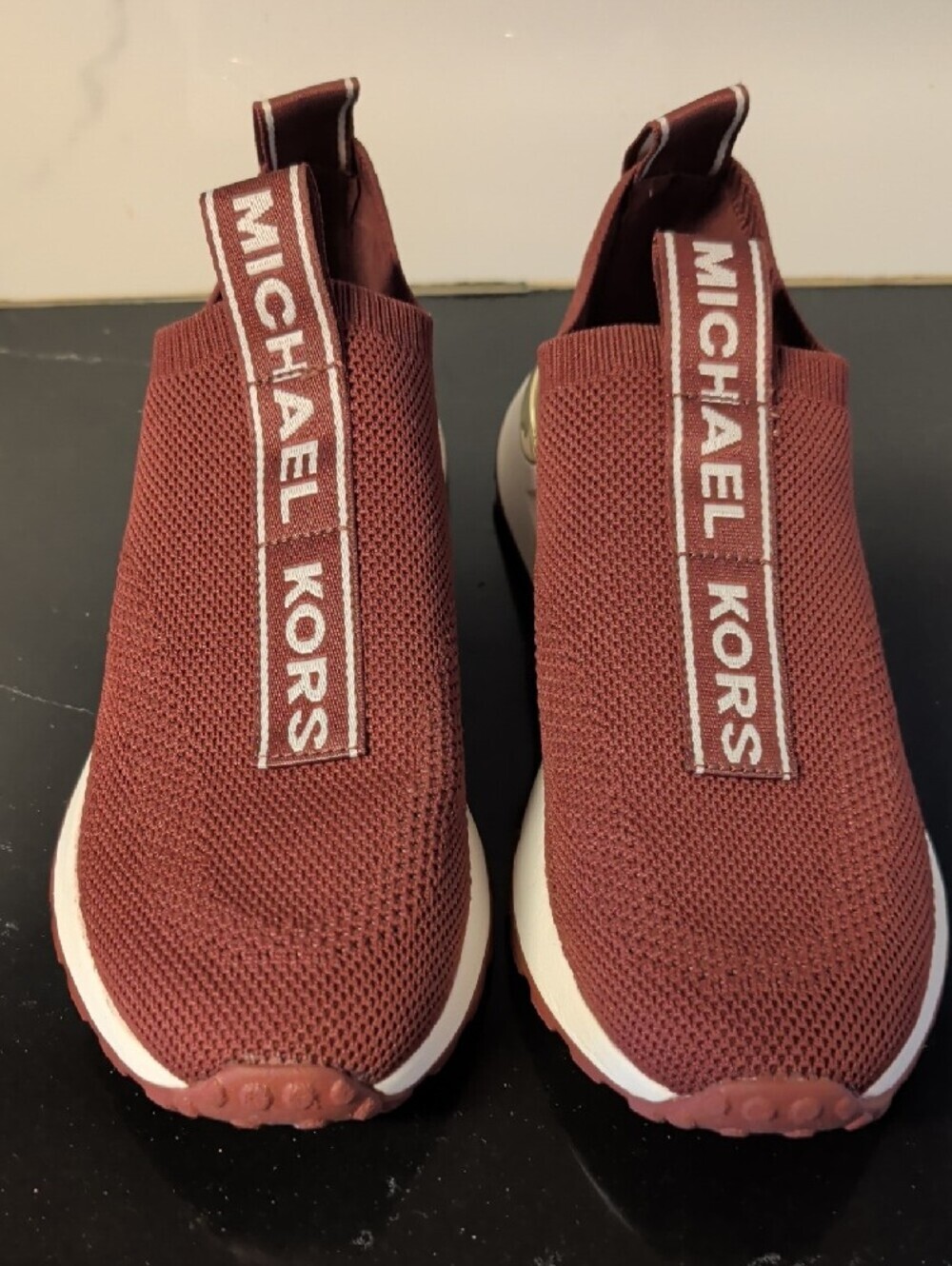 MICHAEL KORS Bodie Women's Slip-On Knit Sneakers Size 7 Used Exc - Picture 2 of 9